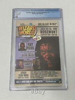Star Wars Episode I The Phantom Menace Wizard 1/2 Dark Horse Comics CGC 8.5 COA Star Wars Episode I The Phantom Menace Wizard 1/2 Dark Horse Comics CGC 8.5 COA