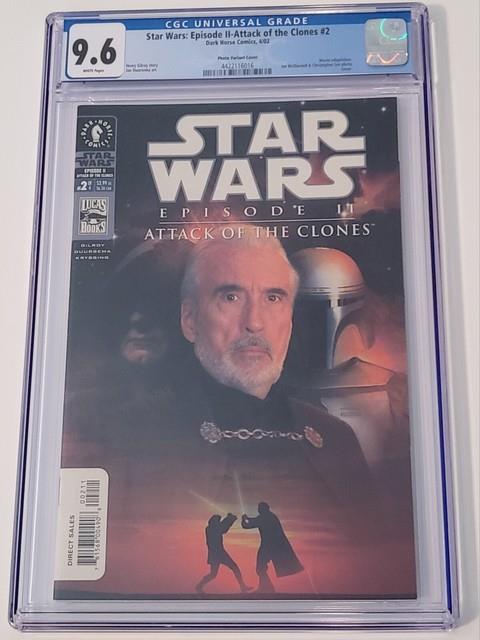 Star Wars Episode Ii-attack Of The Clones #2 Cgc 9.6 (4/02) Dh Photo Variant