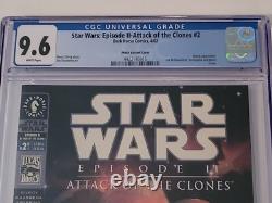 Star Wars Episode Ii-attack Of The Clones #2 Cgc 9.6 (4/02) Dh Photo Variant