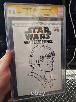 Star Wars FA #1 CGC SS 9.6 Luke Skywalker Original art Sketch Howard Chaykin Star Wars FA #1 CGC SS 9.6 Luke Skywalker Original art Sketch Howard Chaykin