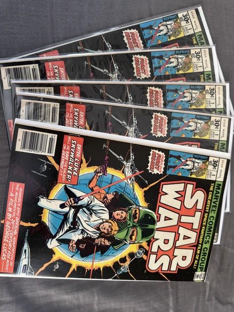 Star Wars Fabulous First Issue July 1977 30c Reprint Very Fine 5 Comic Package