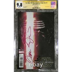 Star Wars Force Awakens #5 photo cover CGC 9.8 SS Signed by Adam Driver