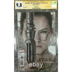 Star Wars Force Awakens #6 photo cover CGC 9.8 SS Signed by Daisy Ridley