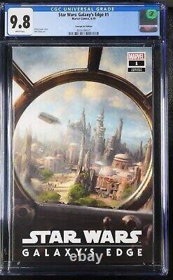 Star Wars Galaxy's Edge #1 CGC 9.8 Stunning! Very Rare Concept Art Edition Star Wars Galaxy's Edge #1 CGC 9.8 Stunning! Very Rare Concept Art Edition