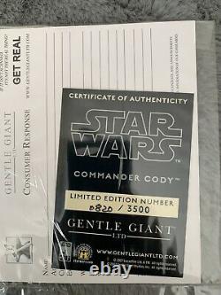 Star Wars Gentle Giant Commander Cody Mini Bust Comic Con 2007 Exclusive Used