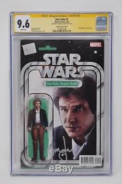 Star Wars Han Solo #1 Action Figure Variant CGC SS 9.6 Signed by Harrison Ford