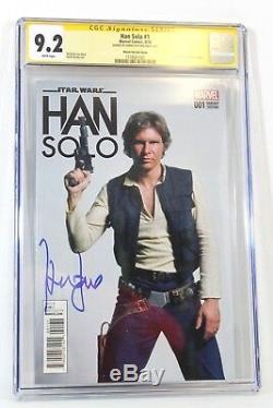 Star Wars Han Solo #1 Photo Cover CGC 9.2 SS Signature Signed Harrison Ford