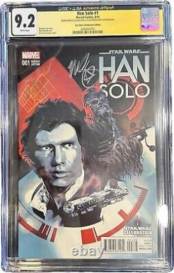 Star Wars Han Solo #1 Star Wars Celebration Immonen Variant CGC X JSA 9.2 SIGNED