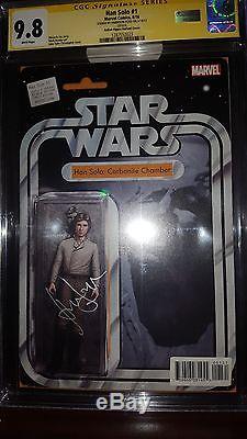 Star Wars Han Solo carbonite action figure variant CGC SS 9.8 signed by Ford