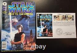 Star Wars Heir to the Empire (1995) #1 Newsstand SIGNED Timothy Zahn Notarized