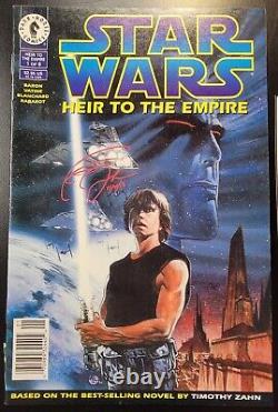 Star Wars Heir to the Empire (1995) #1 Newsstand SIGNED Timothy Zahn Notarized