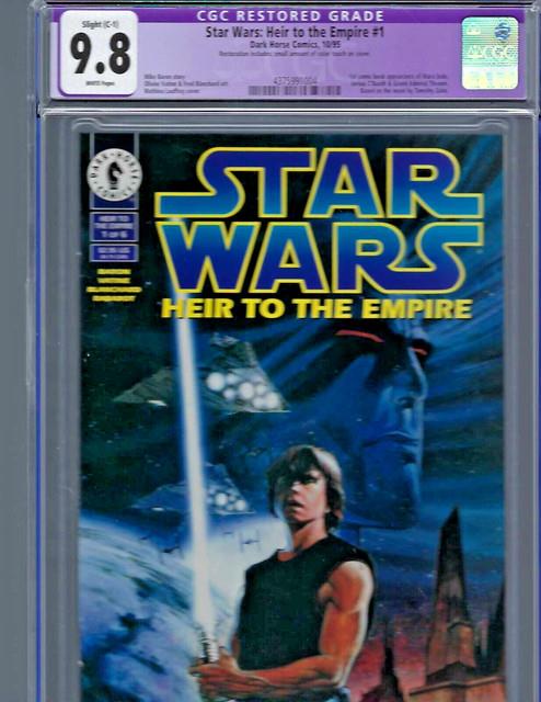 Star Wars Heir To The Empire #1 (1995, Dh) Cgc 9.8, Mara Jade & Thrawn
