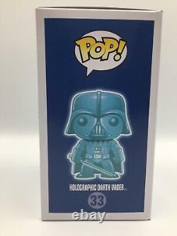 Star Wars Holographic Darth Vader Pop Funko Paris Comics Expo Con Rare