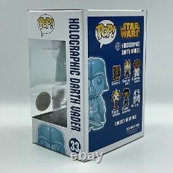 Star Wars Holographic Darth Vader Pop Funko Paris Comics Expo Con Rare