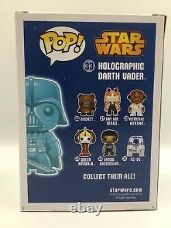 Star Wars Holographic Darth Vader Pop Funko Paris Comics Expo Con Rare