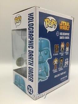 Star Wars Holographic Darth Vader Pop Funko Paris Comics Expo Con Rare