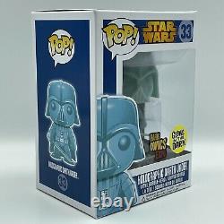 Star Wars Holographic Darth Vader Pop Funko Paris Comics Expo Con Rare