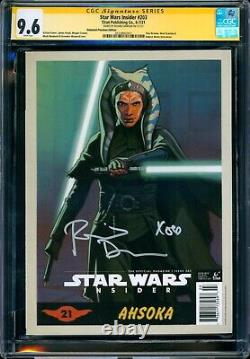 Star Wars Insider #203 AHSOKA COVER CGC SS 9.6 signed Rosario Dawson NM+