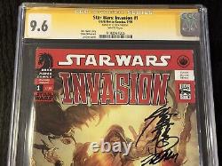 Star Wars Invasion #1 Ss Cgc 9.6 Signed Jo Chen Dark Horse 2009 Signature Series