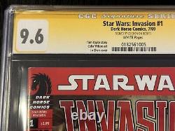 Star Wars Invasion #1 Ss Cgc 9.6 Signed Jo Chen Dark Horse 2009 Signature Series