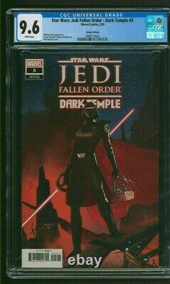 Star Wars Jedi Fallen Order Dark Temple #5 110 Renaud Variant CGC 9.6 White Pgs