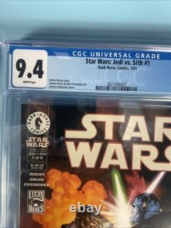 Star Wars Jedi vs Sith #1 CGC 9.4