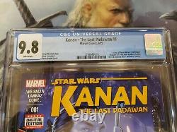 Star Wars Kanan The Last Padawan #1 Cgc 9.8 1st App Of Sabine Wren! Marvel 2015