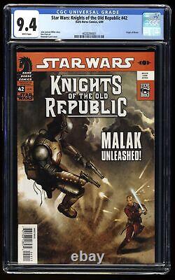 Star Wars Knights of the Old Republic #42 CGC NM 9.4 White Pages Origin Revan