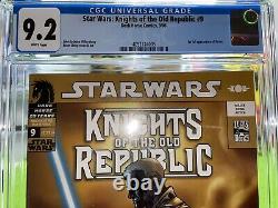 Star Wars Knights of the Old Republic #9 CGC 9.2 White Pgs 1st App Darth Revan
