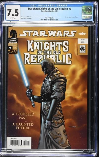 Star Wars Knights Of The Old Republic #9 Dark Horse Comic Book 2006 Cgc 7.5