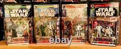 Star Wars LOT 4 Comic Packs RARE WHITE Stormtrooper Luke Han R2D2 Chewy Vader