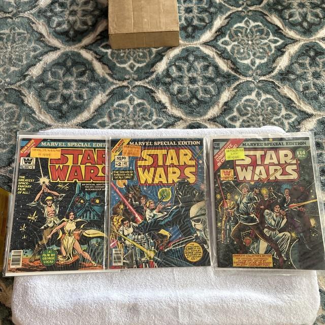 Star Wars Large Comic Books #1, #2 & #3 Marvel Special Editions