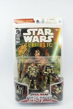 Star Wars Legacy Comic Pack Bogey Squad Camo Clone Trooper & Commander Carded