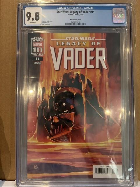 Star Wars Legacy Of Vader #11 2026 Cgc 9.8 Reis Variant 1 Of 2 9.8's Open Offers
