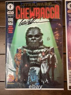 Star Wars Lot Of 2 Comics Chewbacca #1 Auto Brent Anderson Dynamic Forces