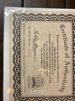 Star Wars Lot Of 2 Comics Chewbacca #1 Auto Brent Anderson Dynamic Forces