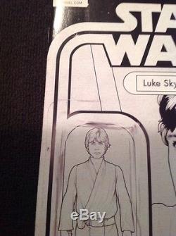 Star Wars Luke Skywalker 001 Variant Sketch Direct Edition C2E2 action figure