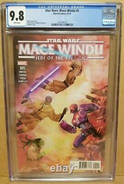 Star Wars Mace Windu #5 Cgc 9.8 1st Ahsoka Tano & Asajj Ventress In Marvel Canon