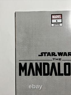 Star Wars Mandalorian #1 (2023) 9.4 NM Battle Damage Lightsaber Remark Kirkham