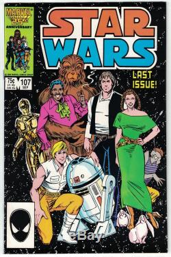 Star Wars (Marvel) #1-107 and Annual #1-3 Full Competed Set NM 9.4 to NM/M 9.8