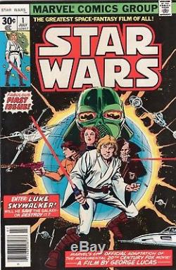 Star Wars Marvel #1 9.8 Near Mint / Mint sc-#134 OWithW pages First Print 1977