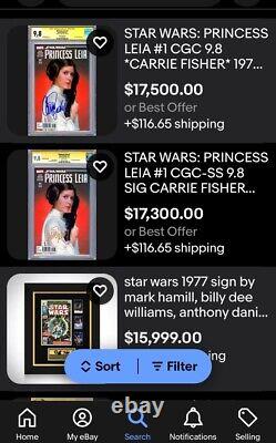 Star Wars Marvel Comics SIGNED By HARRISON FORD-HanSolo Issue #10 Grade CGC 9.6+
