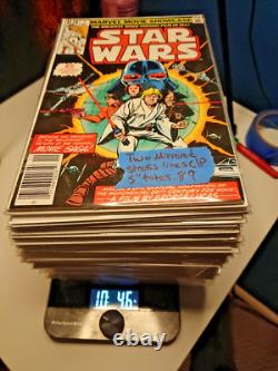 Star Wars Marvel vintage 80's comic lot Of 71-1st Issue-Mark Jewelers X3-Nm/ Star Wars Marvel vintage 80's comic lot Of 71-1st Issue-Mark Jewelers X3-Nm/