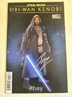 Star Wars Obi-Wan Kenobi #1 Comic Ewan McGregor Signed Autographed