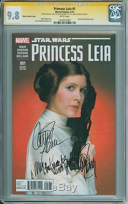 Star Wars Princess Leia #1 CGC SS 9.8 Carrie Fisher ONE OF A KIND with quote