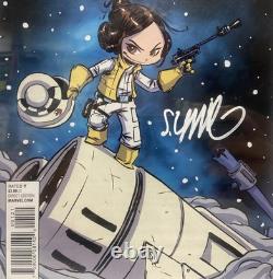 Star Wars Princess Leia #1 MCU Variant CGC SS 9.8 NM/MT Skottie Young Signed