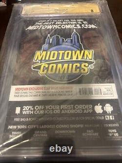 Star Wars Princess Leia #1 Midtown Sketch CGC 9.8 SS Mark Brooks Auto