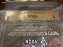 Star Wars Princess Leia #1 Midtown Sketch CGC 9.8 SS Mark Brooks Auto