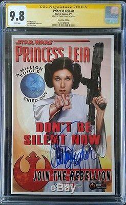 Star Wars Princess Leia #1 Signed by CARRIE FISHER Gamestop CGC 9.8 Only Copy