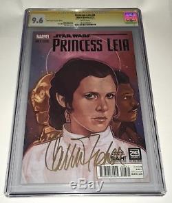 Star Wars Princess Leia #3 CGC 9.6 SS Signed Carrie Fisher
